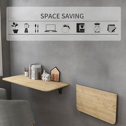 Folding Shelf Brackets - Heavy Duty Metal Collapsible Shelf Bracket (Pack of 2)